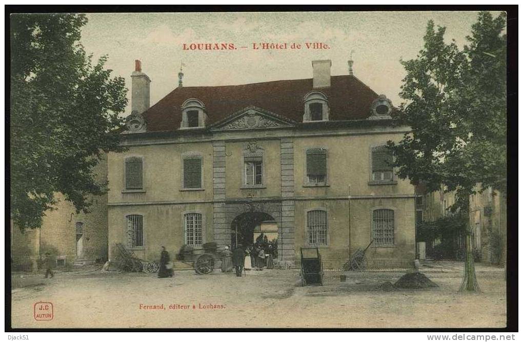 LOUHANS - L'Hôtel de Ville - Début 1900 (Animation)