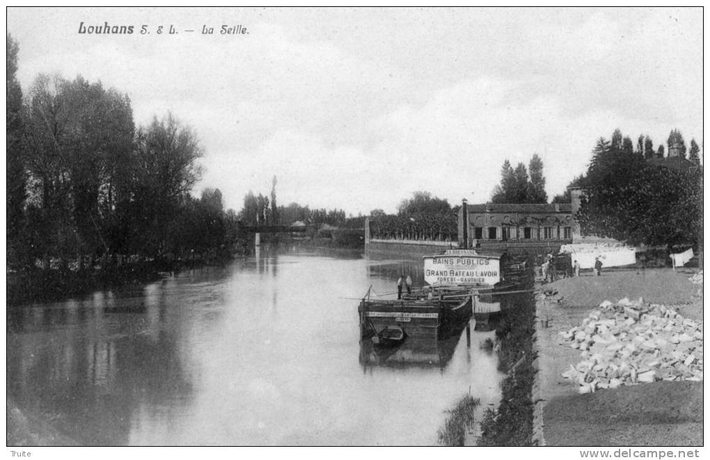 LOUHANS LA SEILLE BATEAU LAVOIR PENICHE