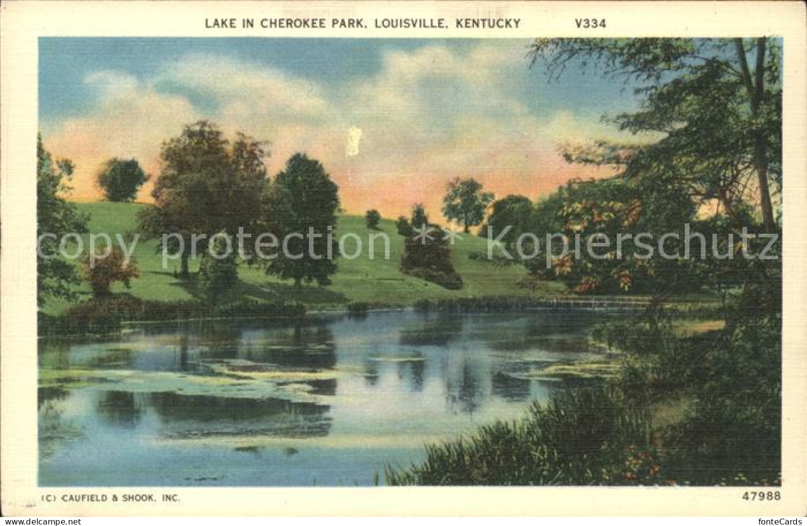 Louisville Kentucky Lake in Cherokee Park