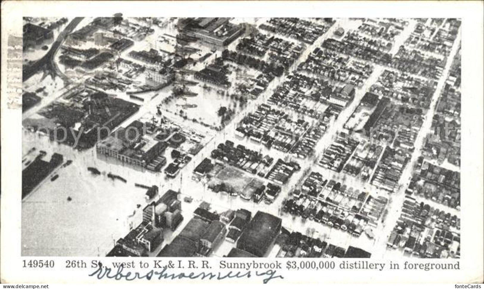 Louisville Kentucky ueberschwemmung Fliegeraufnahme