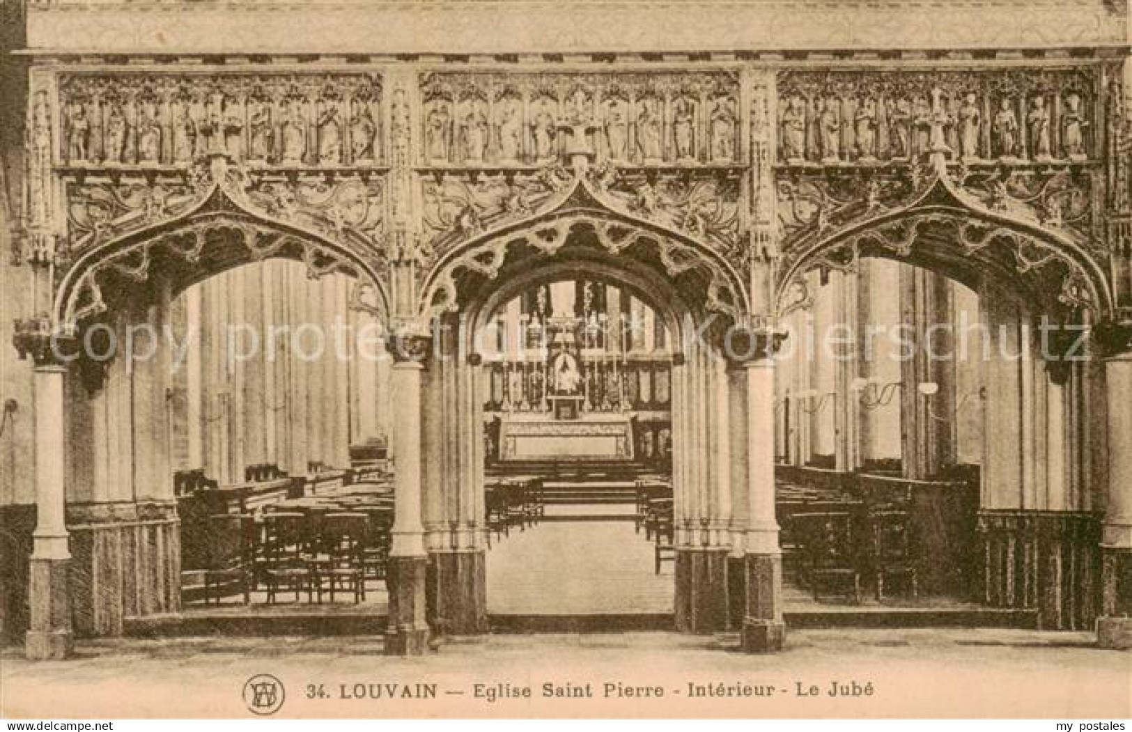 Louvain Flandre Eglise Saint Pierre - Innenansicht