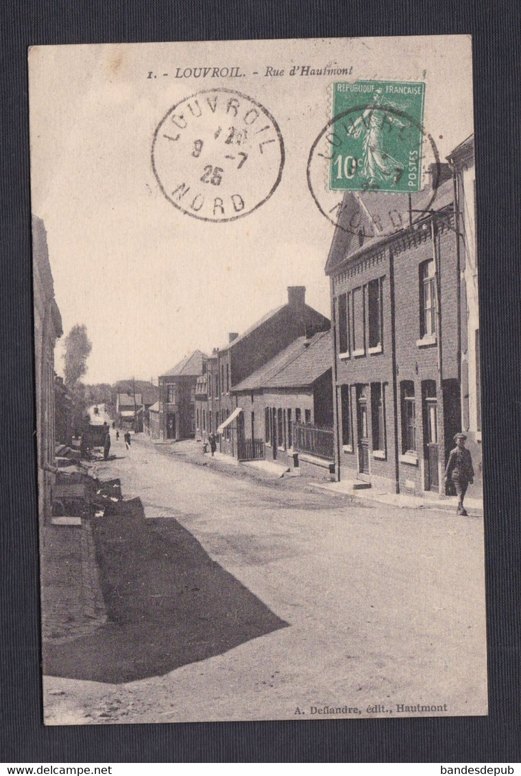 Louvroil (59) Rue d' Hautmont (Ed. Deflandre  52843 )