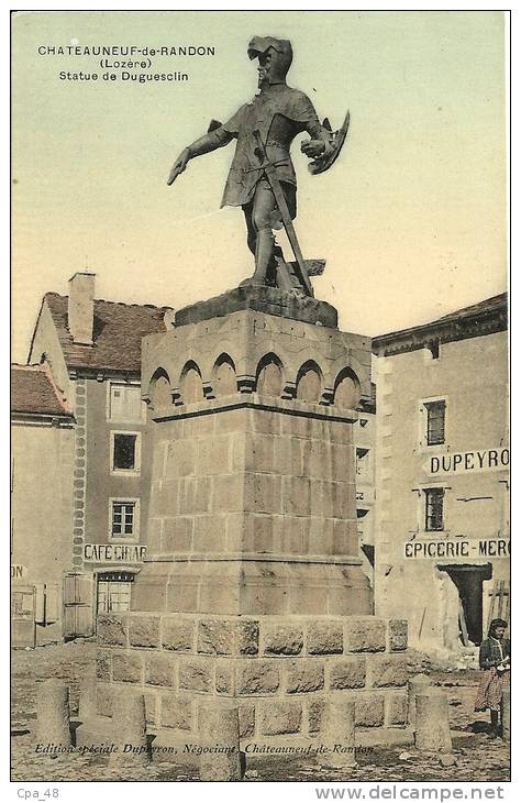 Lozère- Chateauneuf-de-Randon -Statue de Duguesclin