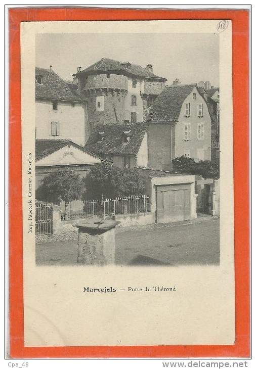 Lozere : Marvejols, Porte du Thérond, Precurseur