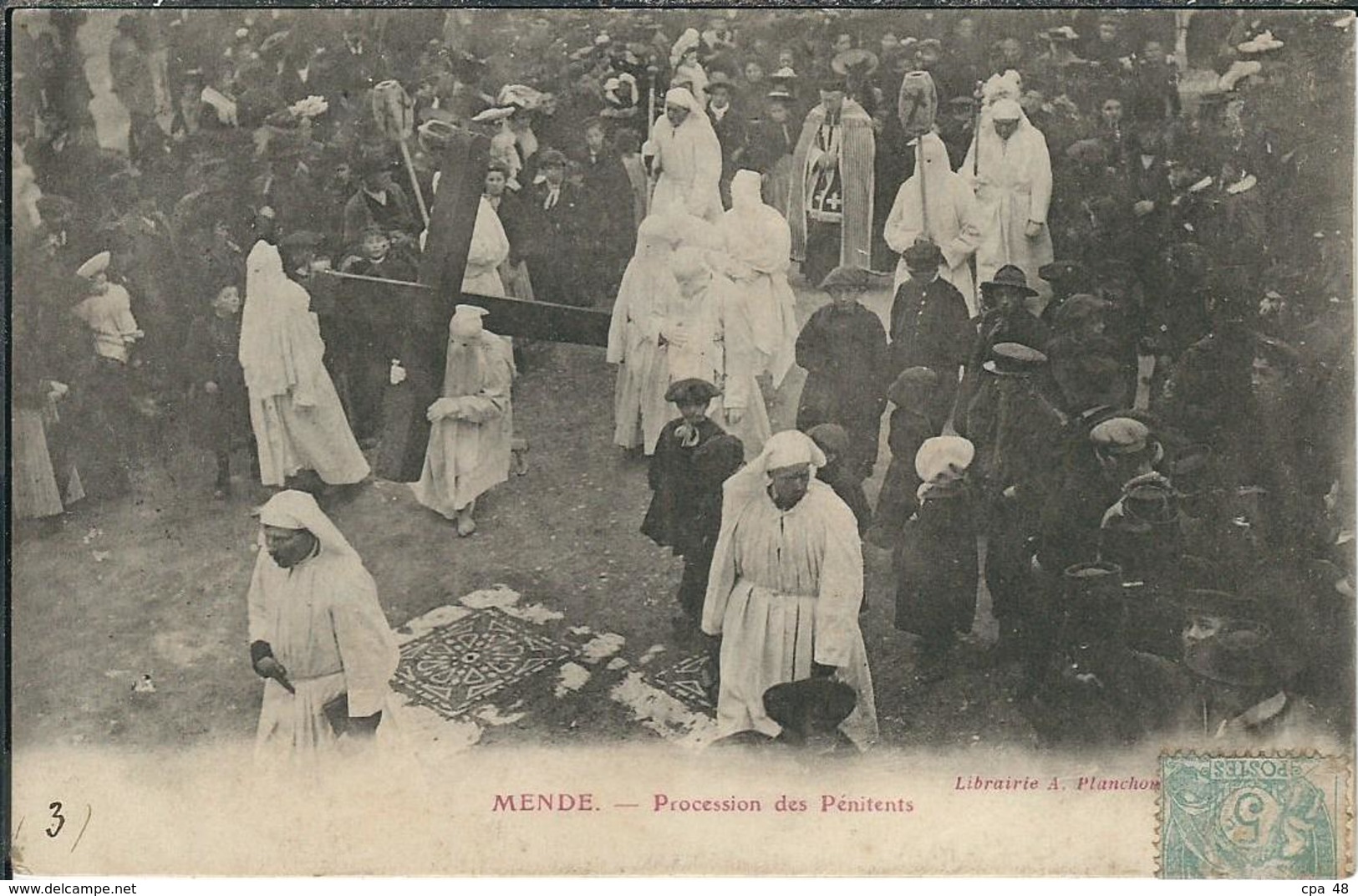 LOZERE : Mende, Procession des Pénitents