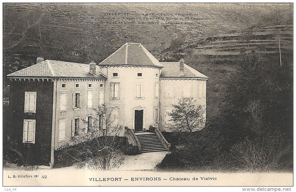 Lozere : Villefort, Environs, Chateau de Vielvic