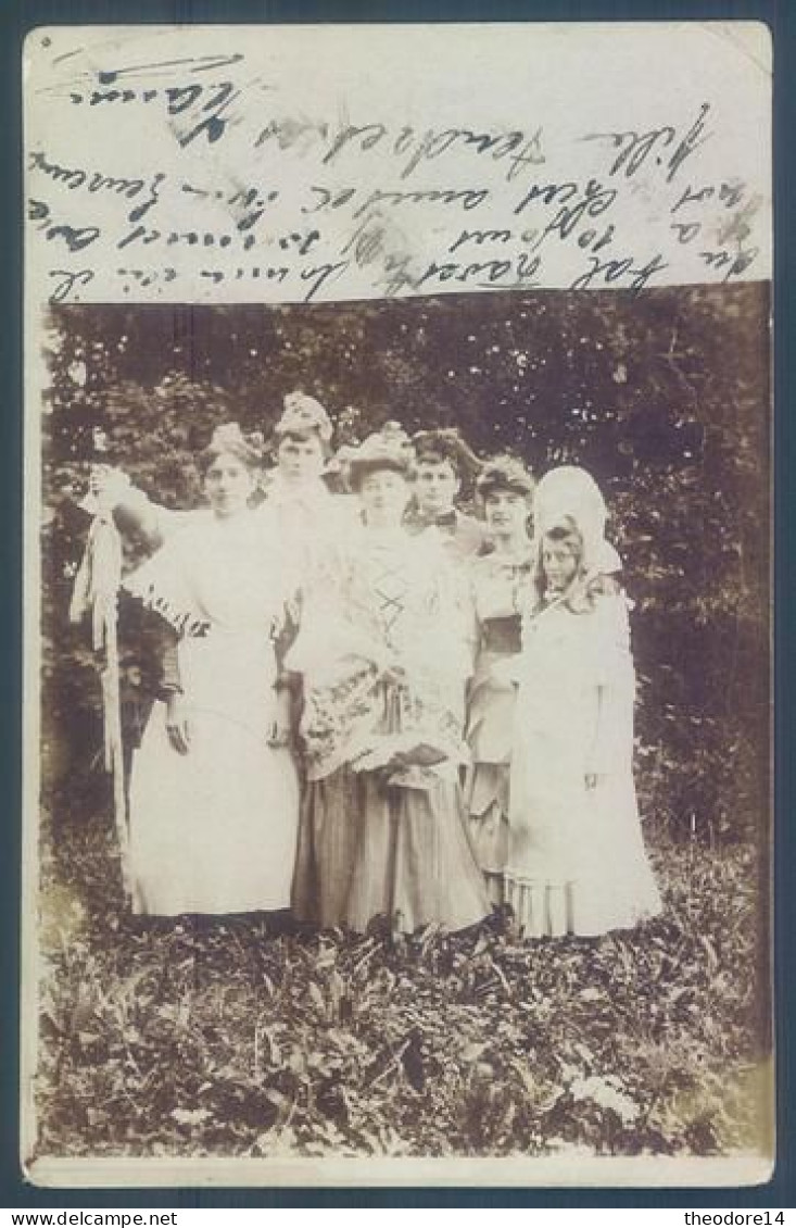 LU Luzern Lucerne Malters Bal Travesti Travestis 1906 carte photo