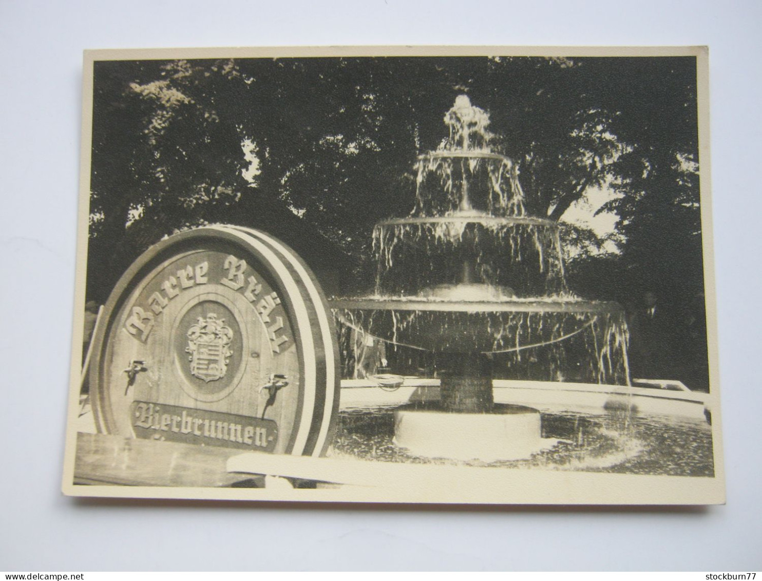 Lübbecke  , Bierbrunnen  , schöne Karte  um 1956 mit Sonderstempel