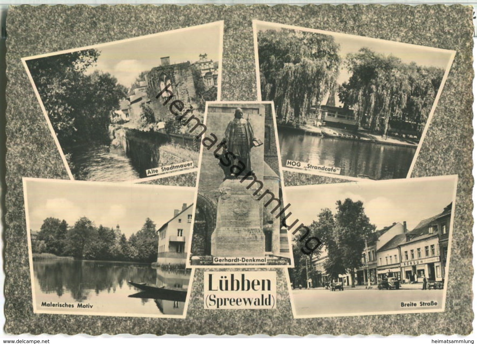 Lübben Spreewald - Breite Straße - Verlag VEB Bild und Heimat Reichenbach