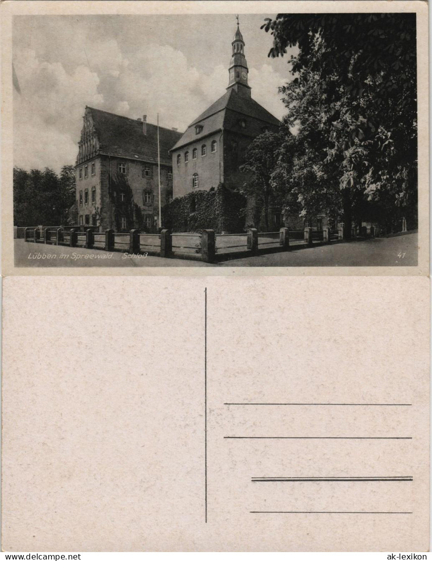 Lübben (Spreewald) Lubin (Błota) Schloß (Castle) Spreewald 1930