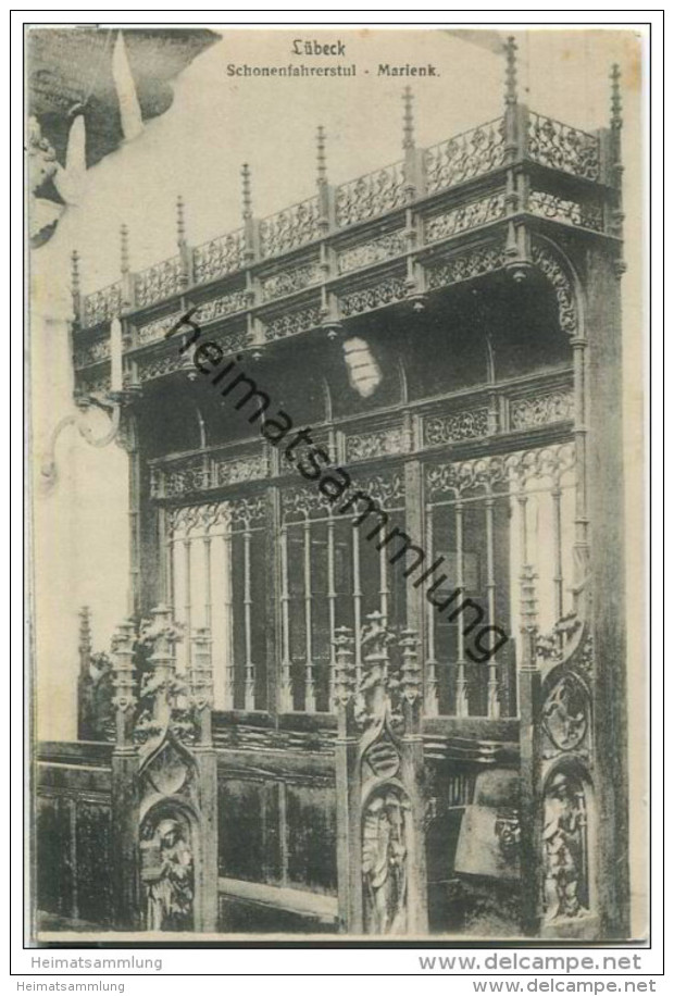 Lübeck - Marienkirche - Schonenfahrerstuhl