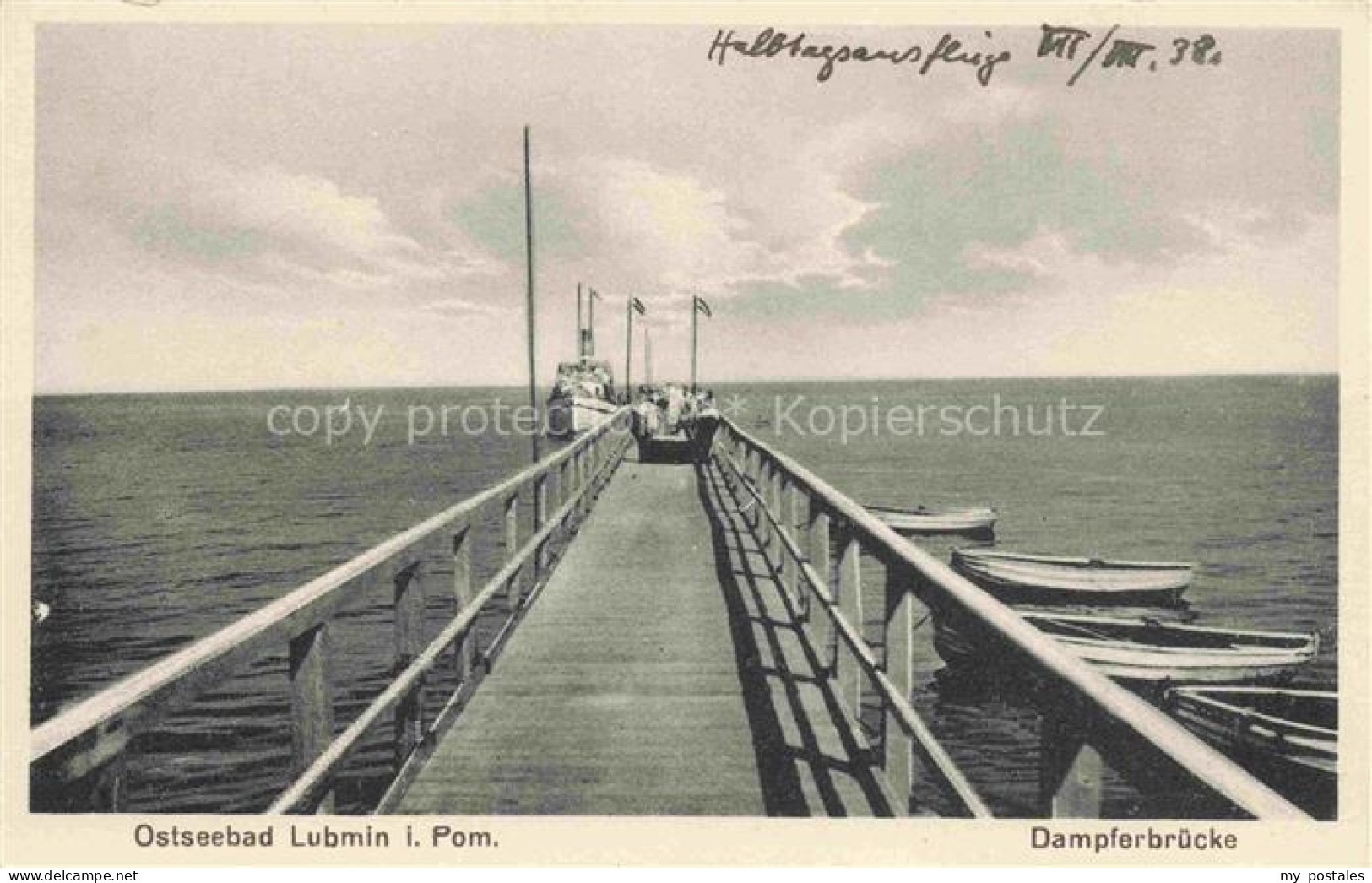 LUBMIN Ostseebad Dampferbruecke