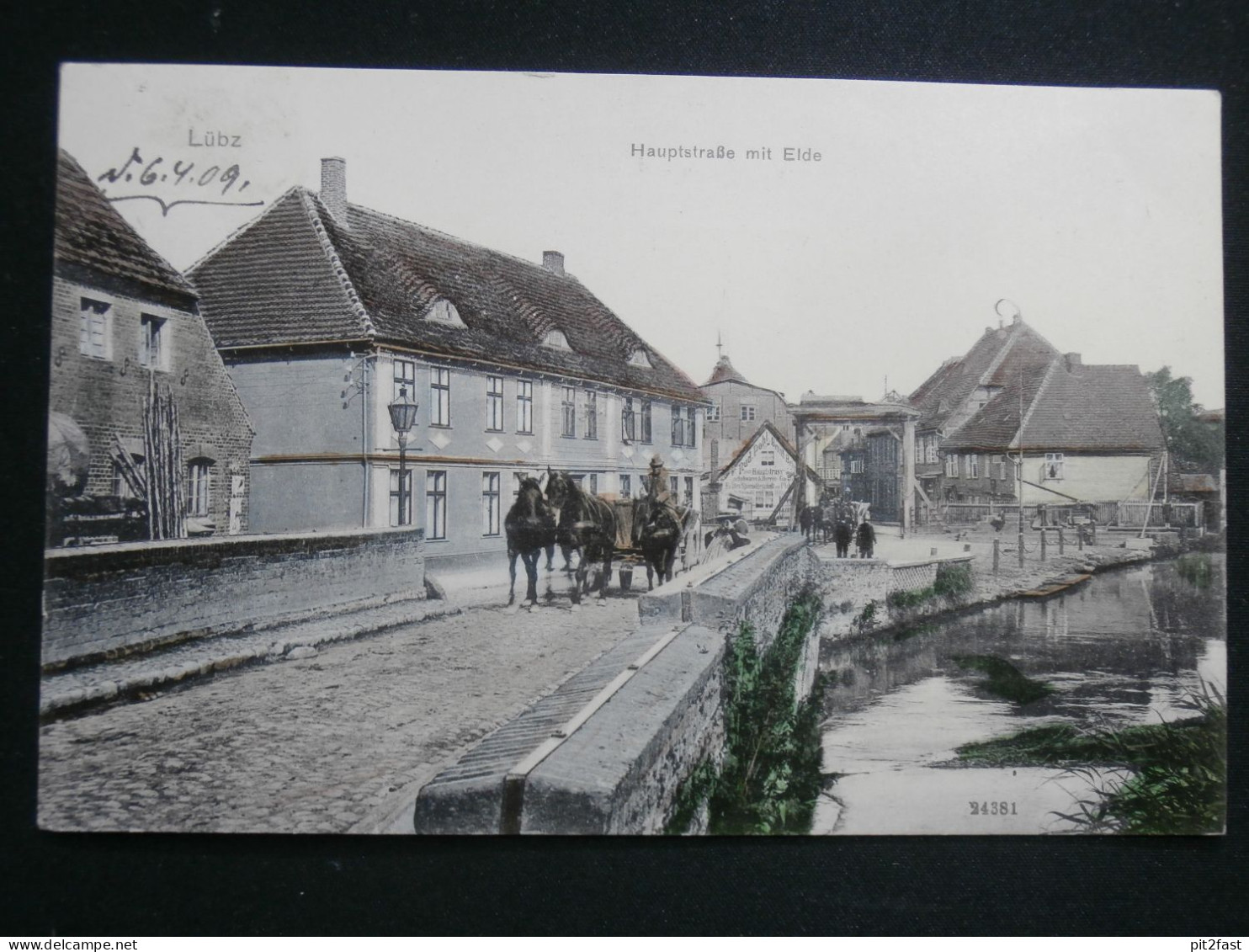 Lübz i. Mecklenburg , 1909 , Bahnpost , Ansichtskarte , AK !!