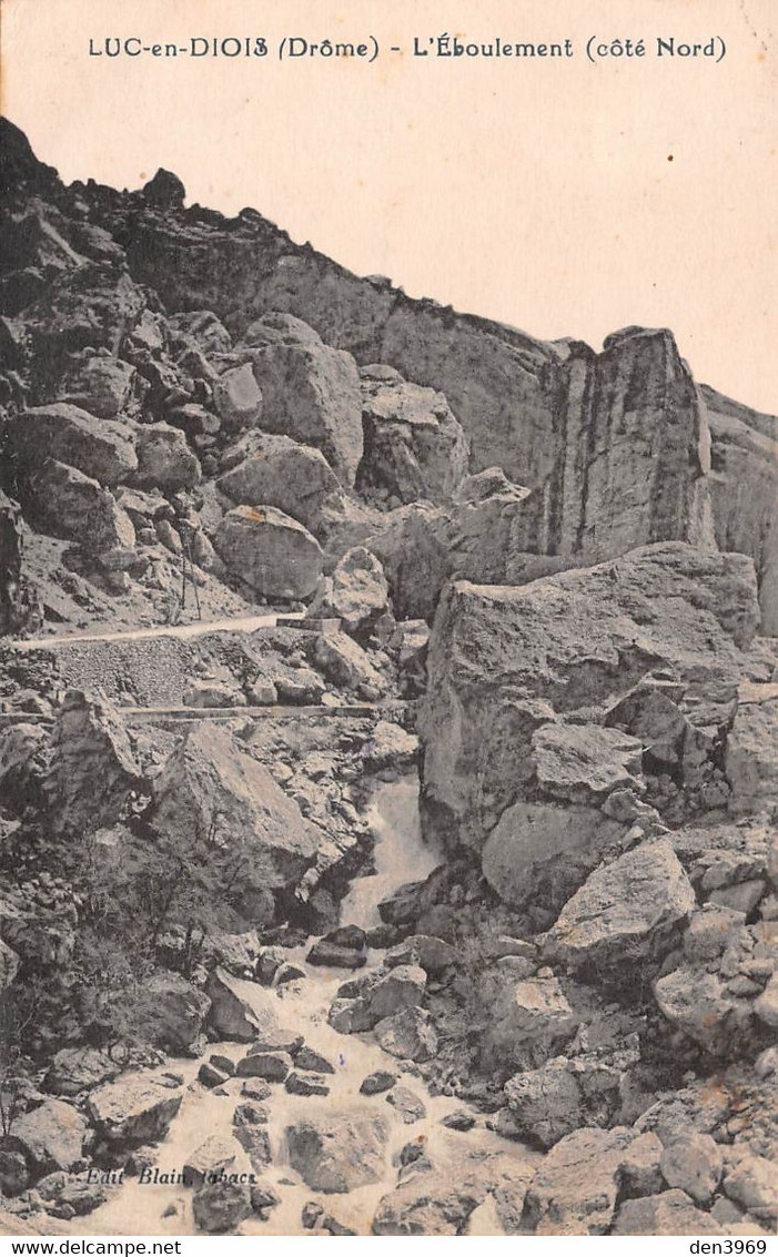 LUC-en-DIOIS (Drôme) - L'Eboulement (côté Nord) - Rochers