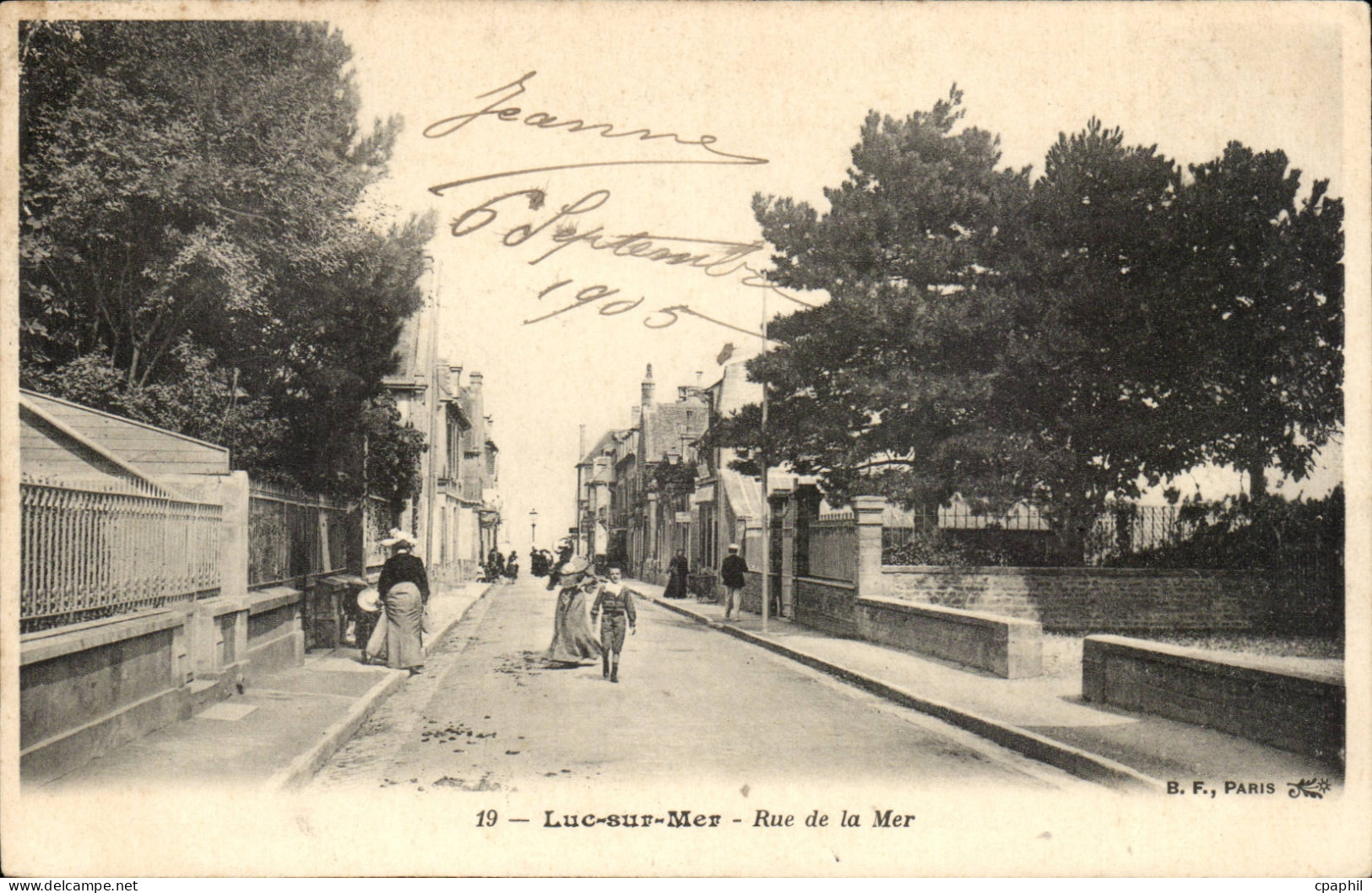 Luc sur Mer CPA Rue de la mer