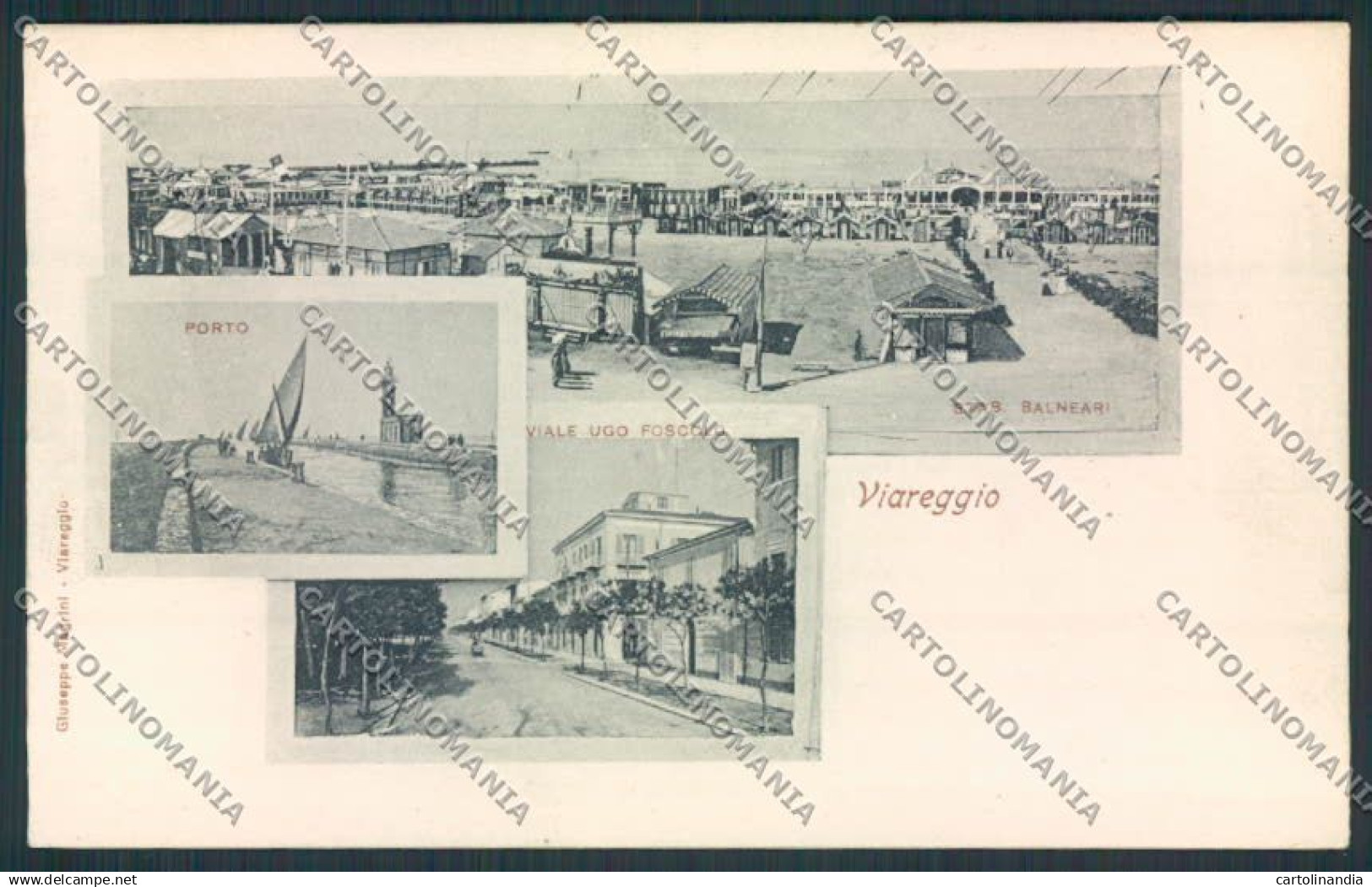 Lucca Viareggio cartolina MV4095