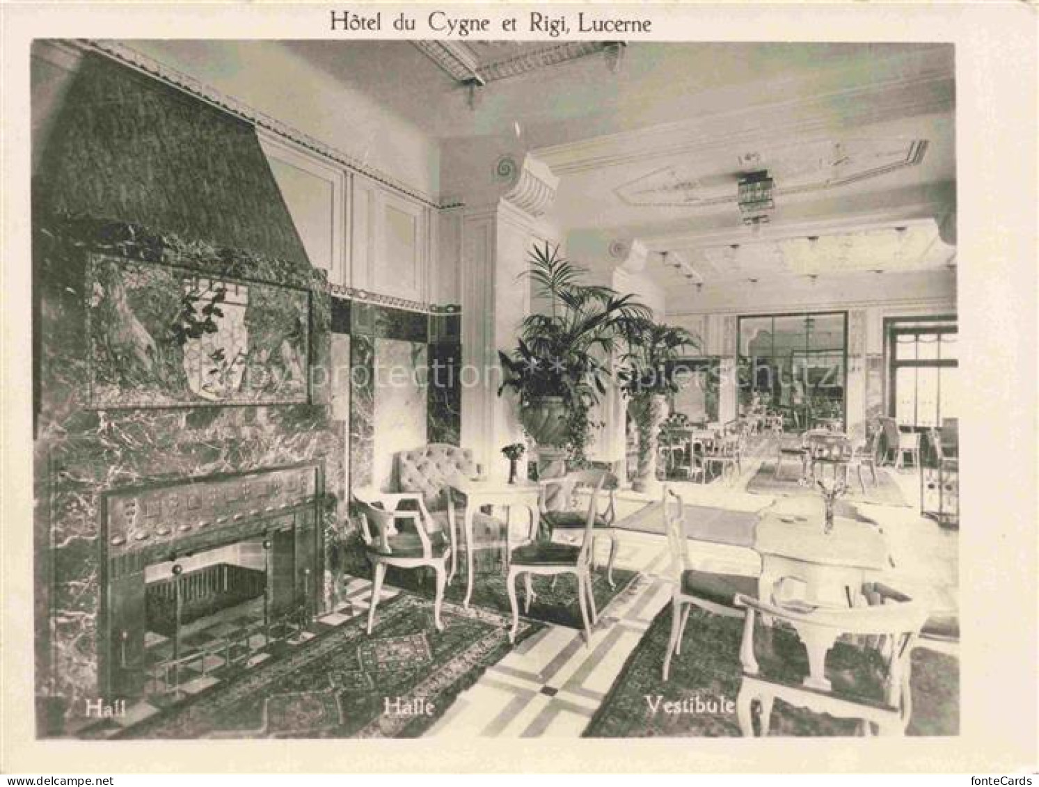 Lucerne  LUZERN LU Hôtel du Cycne Vestibule