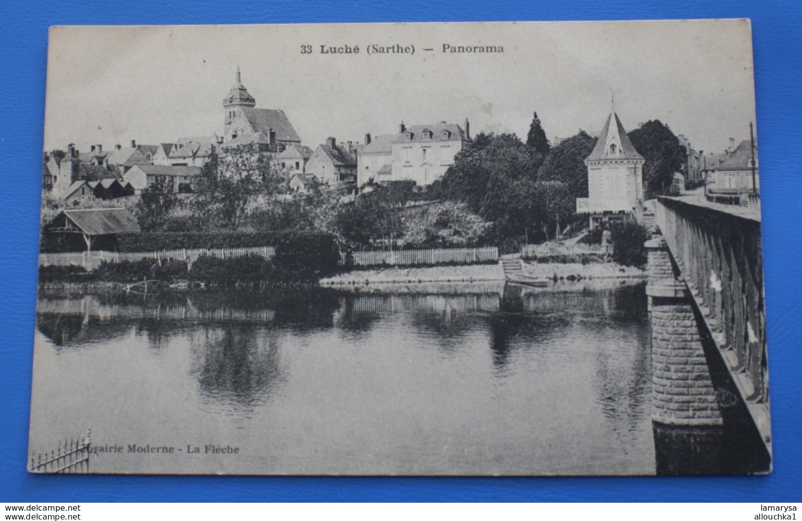Luché-Pringé 1904 Luche Pringe [72] Sarthe Panorama Précurseur CPA Carte Postale librairie la Flèche