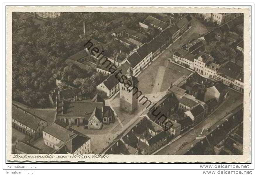 Luckenwalde aus 300m Höhe - Verlag Walter Heinze Luckenwalde 1930