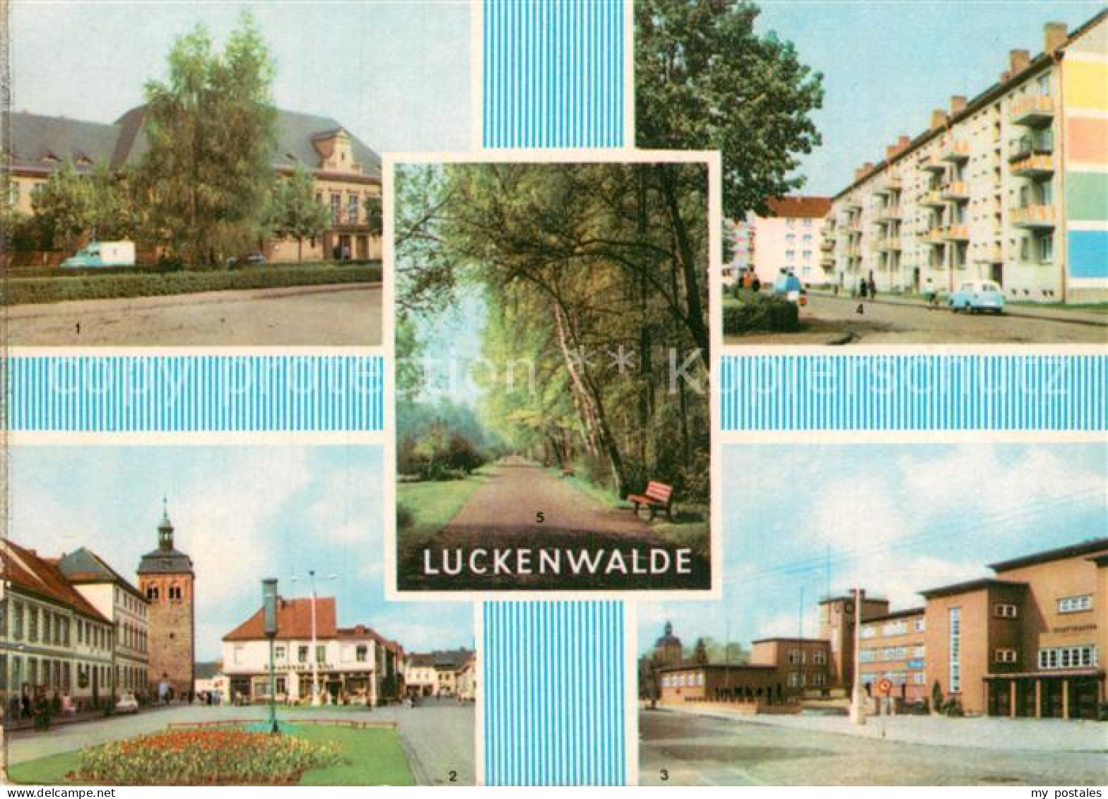 Luckenwalde Bahnhof Thaelmannstr Stadttheater Leninplatz Stadtpark