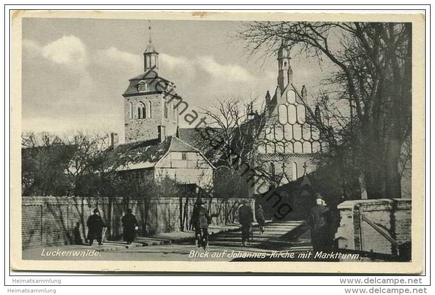Luckenwalde - Blick auf Johannes Kirche und Marktturm - Verlag Photo-Scharf Luckenwalde 1930