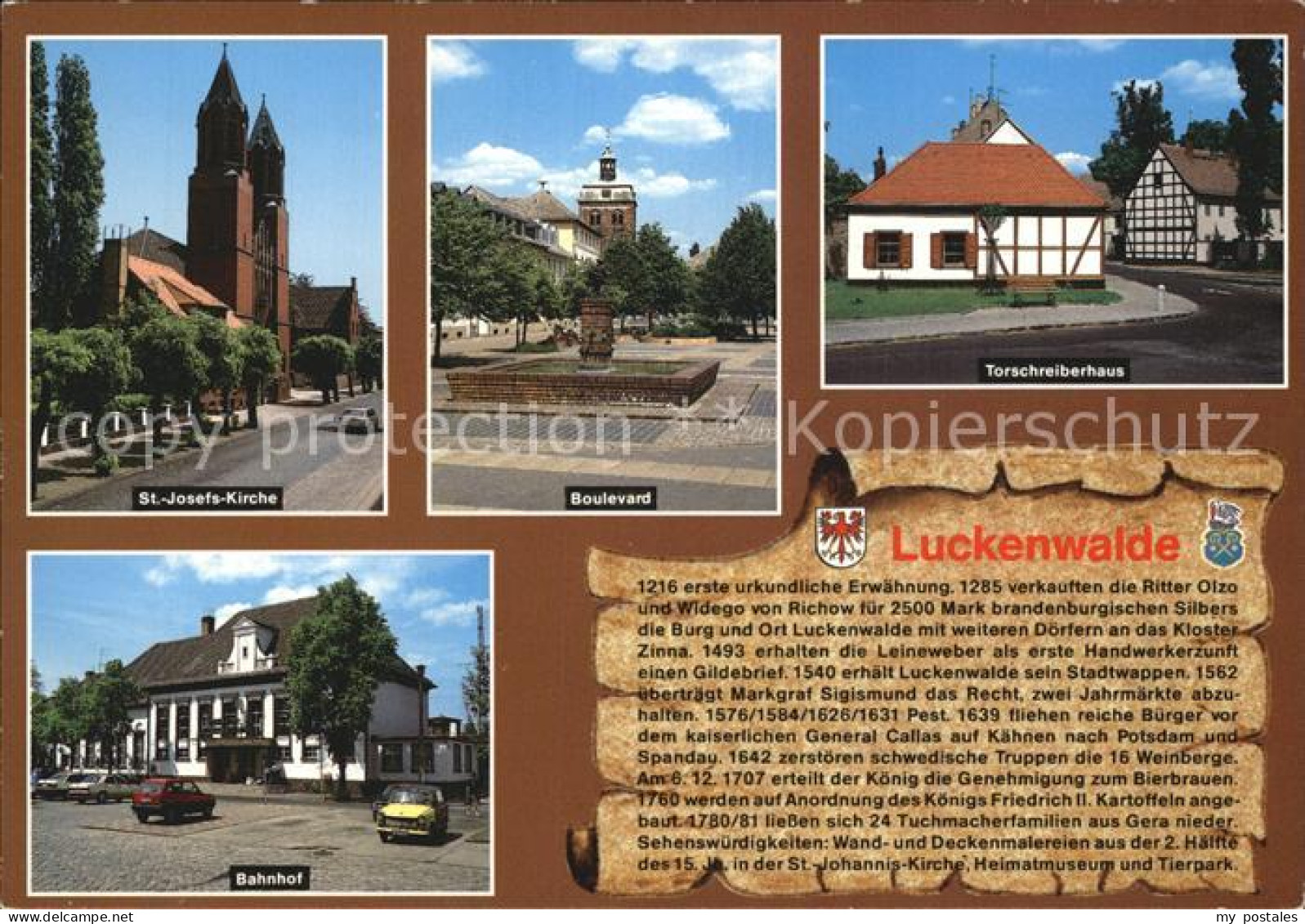 Luckenwalde Sankt Josefs Kirche Bahnhof Boulevard Torschreiberhaus