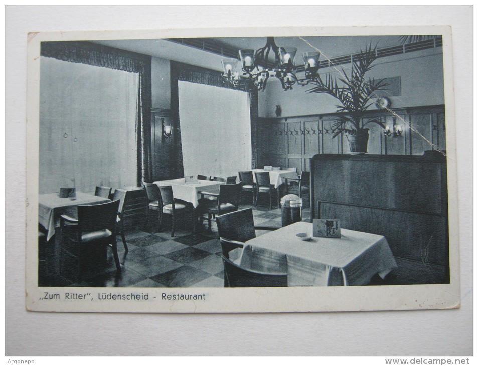 LÜDENSCHEID, gasthof, schöne Karte um 1944