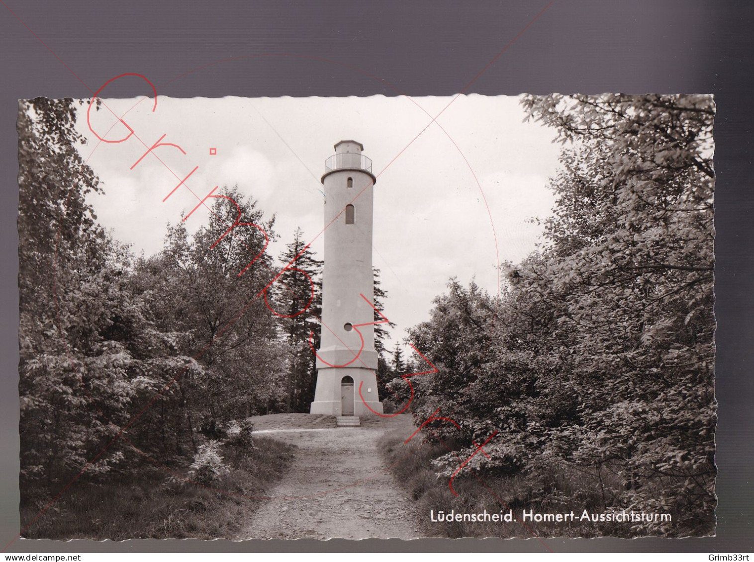 Lüdenscheid - Homert-Aussichtsturm - fotokaart