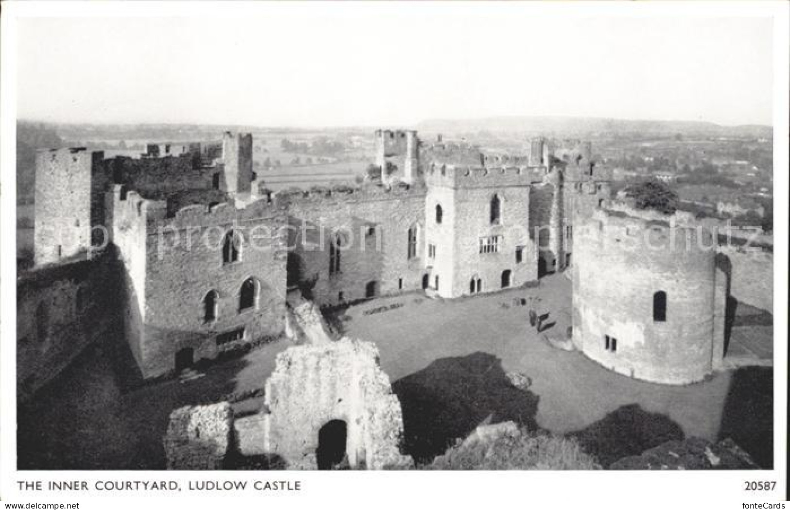 Ludlow Shropshire Ludlow Castle Inner Courtyard