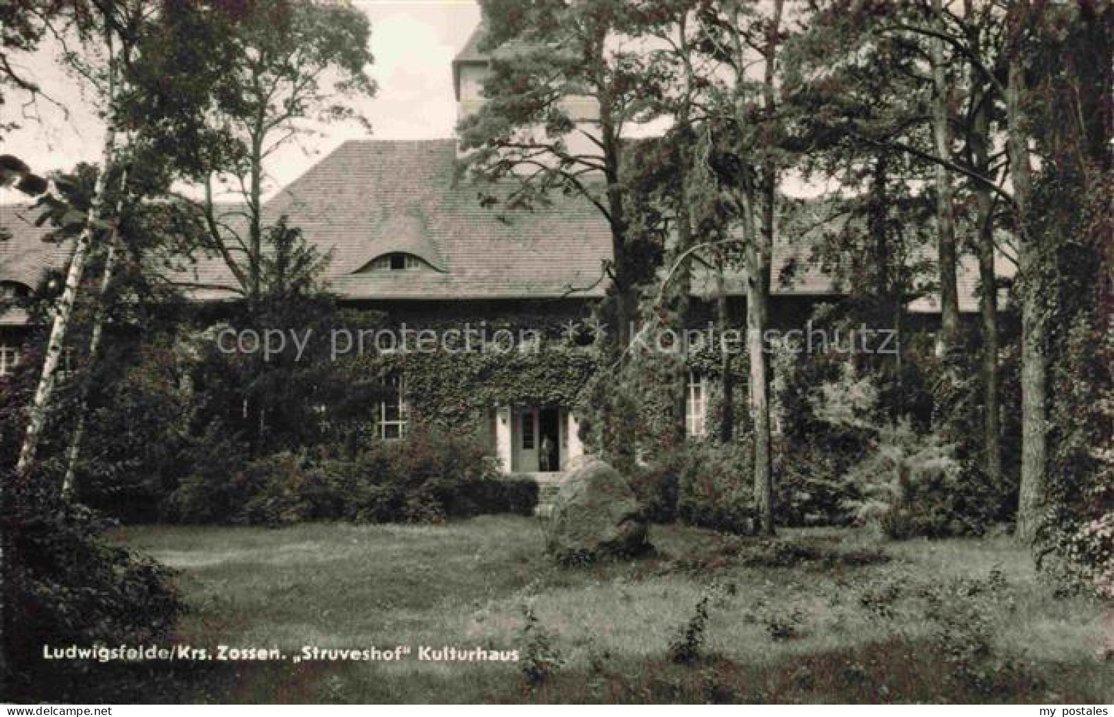 Ludwigsfelde Struveshof Kulturhaus Efeu Birken Park Garten DDR