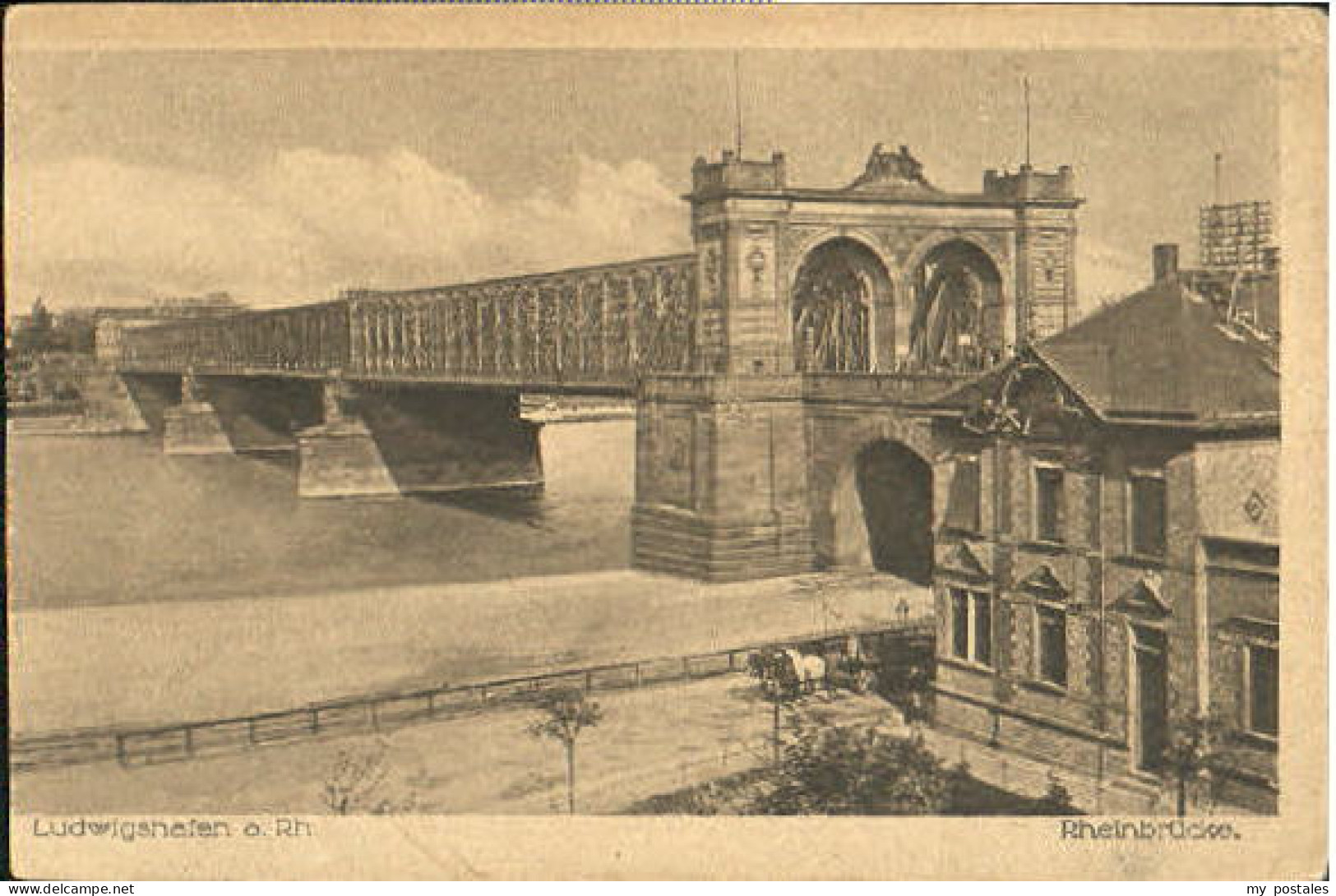 Ludwigshafen Rhein Ludwigshafen Bruecke o 1919