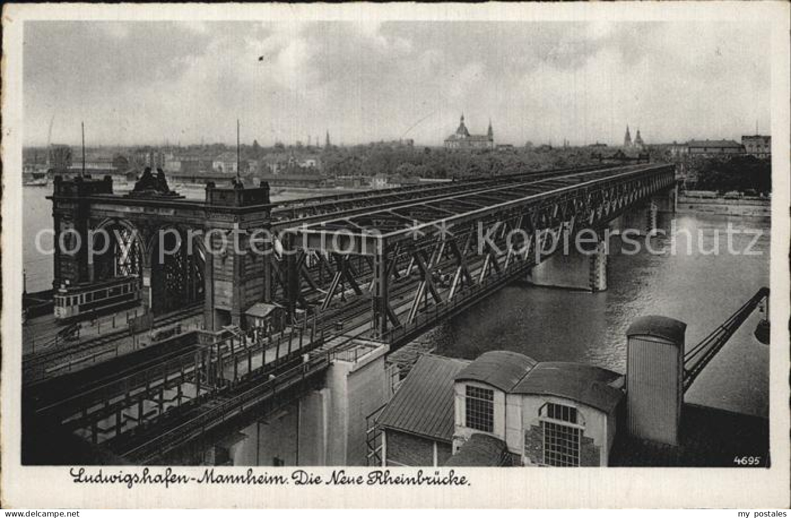 Ludwigshafen Rhein Neue Rheinbruecke Ludwigshafen Mannheim