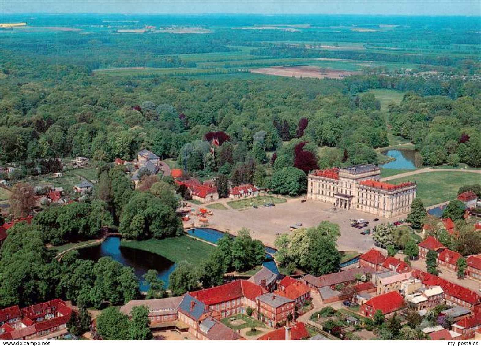 Ludwigslust Barockschloss Ludwigslust Fliegeraufnahme