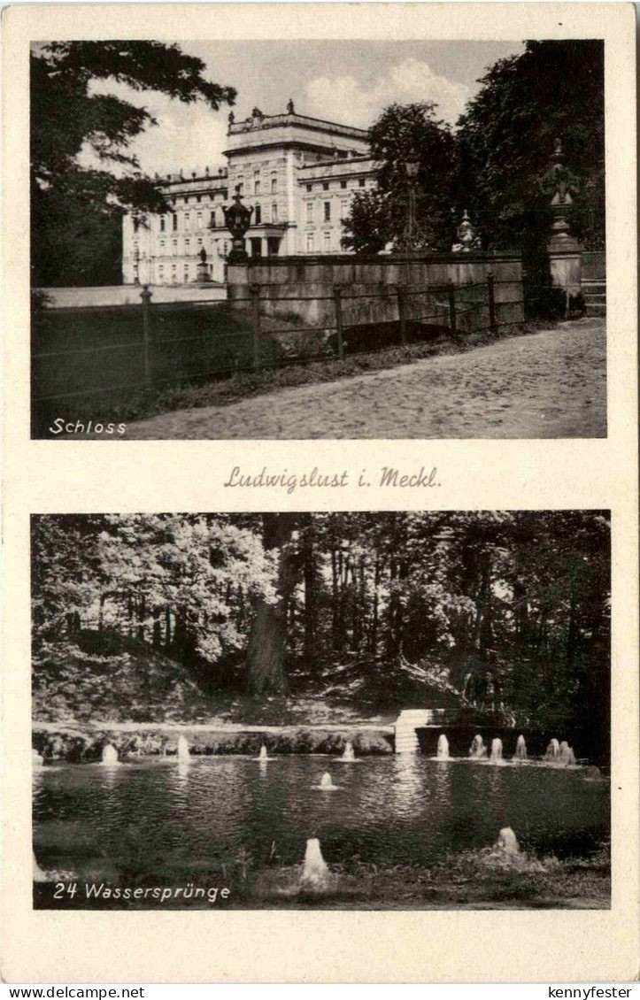 Ludwigslust, Schloss und Wassersprünge