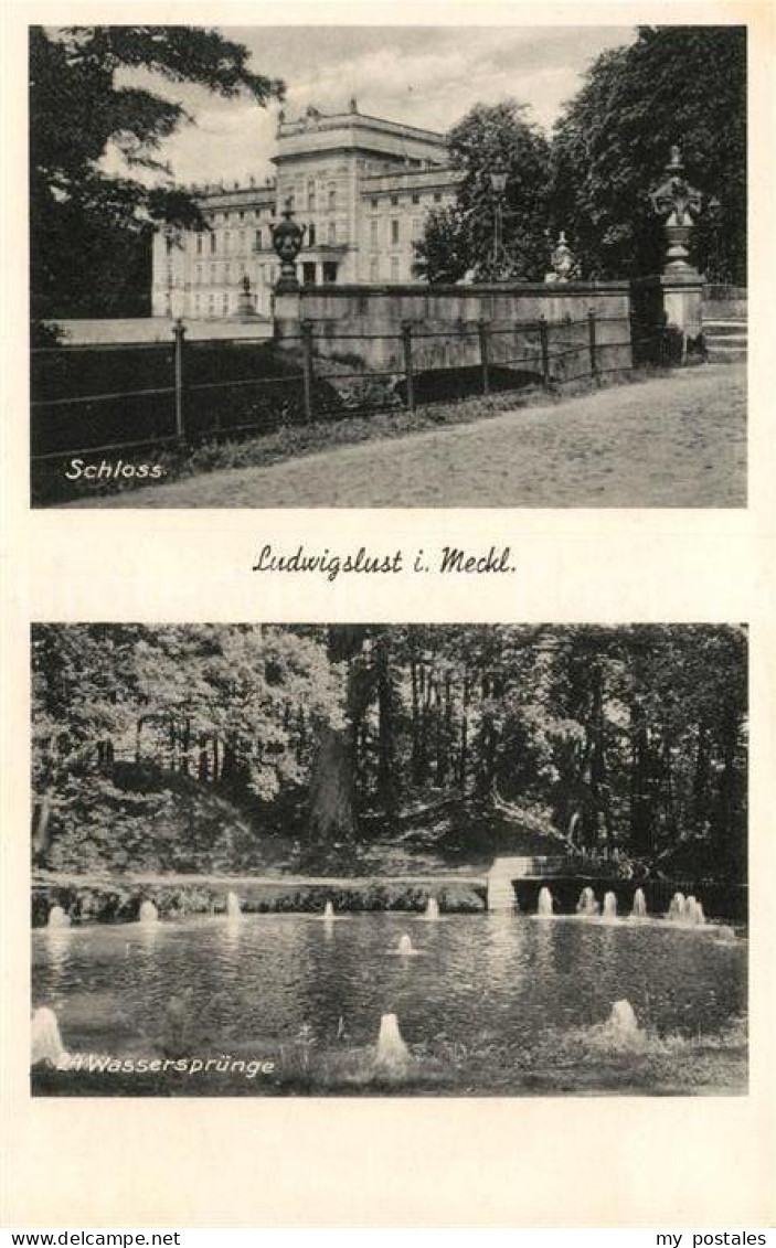 Ludwigslust Schloss Wasserspruenge Wasserspiele