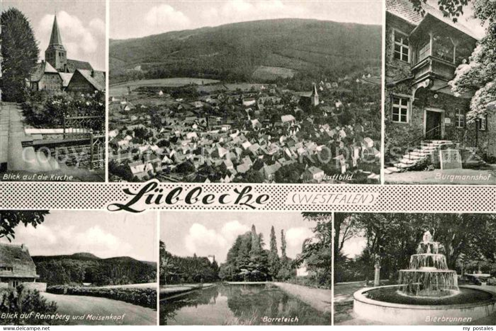 Luebbecke Westfalen Kirche Burgmannshof Fliegeraufnahme Reineberg Maisenkopf Bie