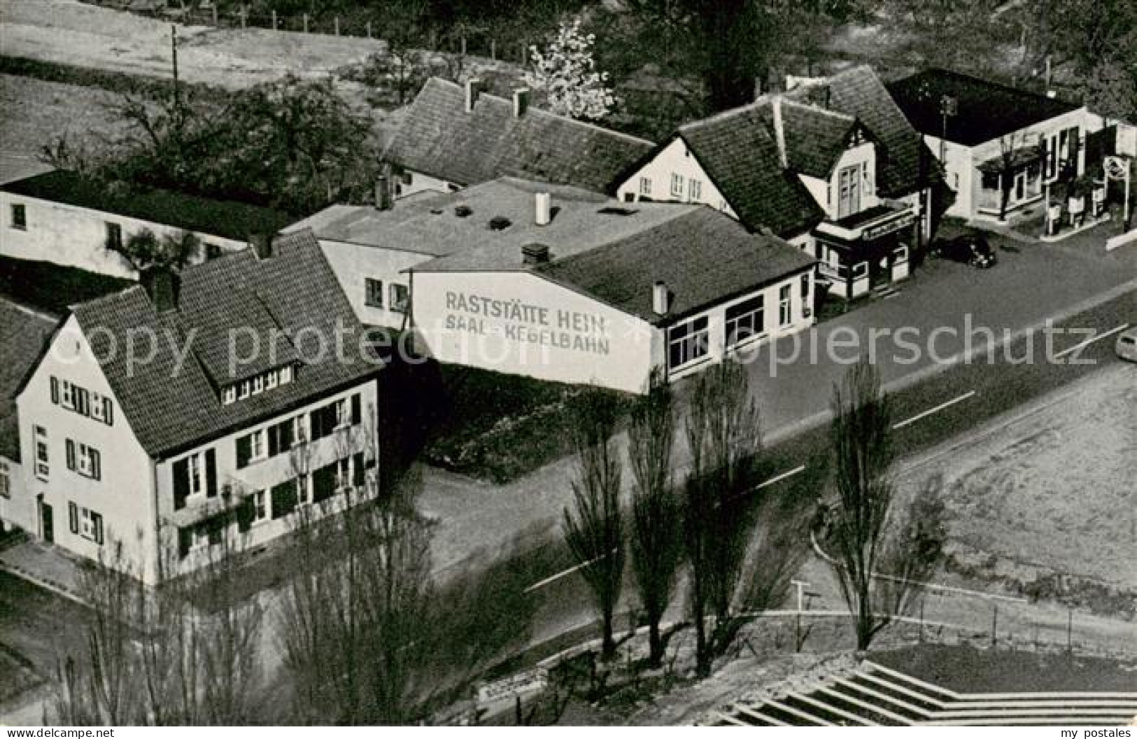 Luebbecke Westfalen Raststaette Hein Fliegeraufnahme
