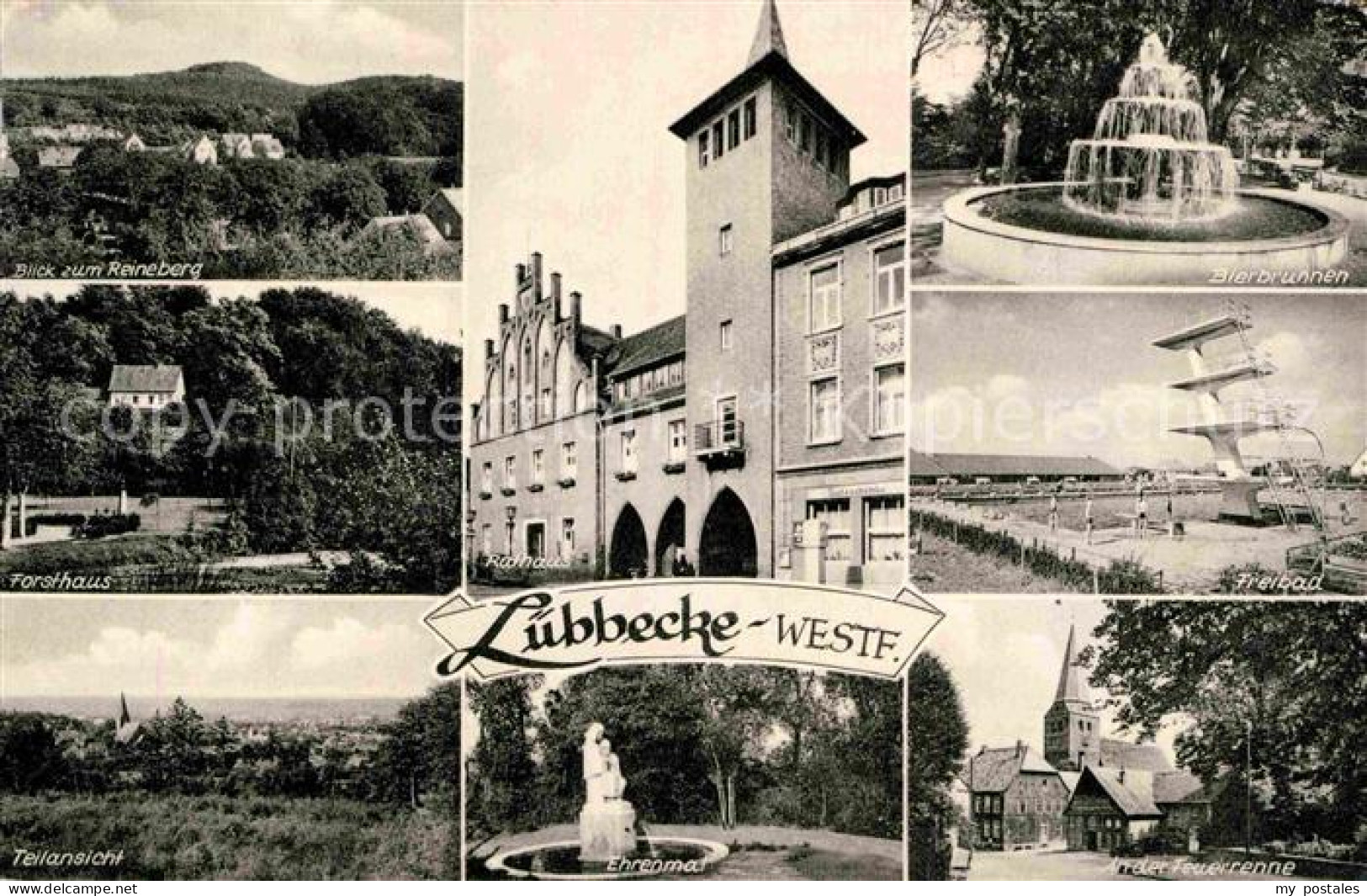 Luebbecke Westfalen Reineberg Bierbrunnen Freibad Feuerrenne