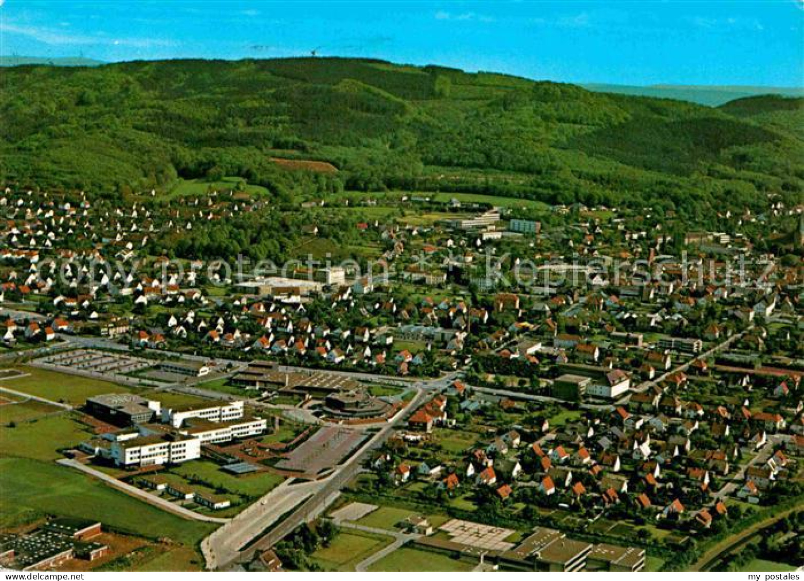 Luebbecke Westfalen Wiehengebirge Luftaufnahme