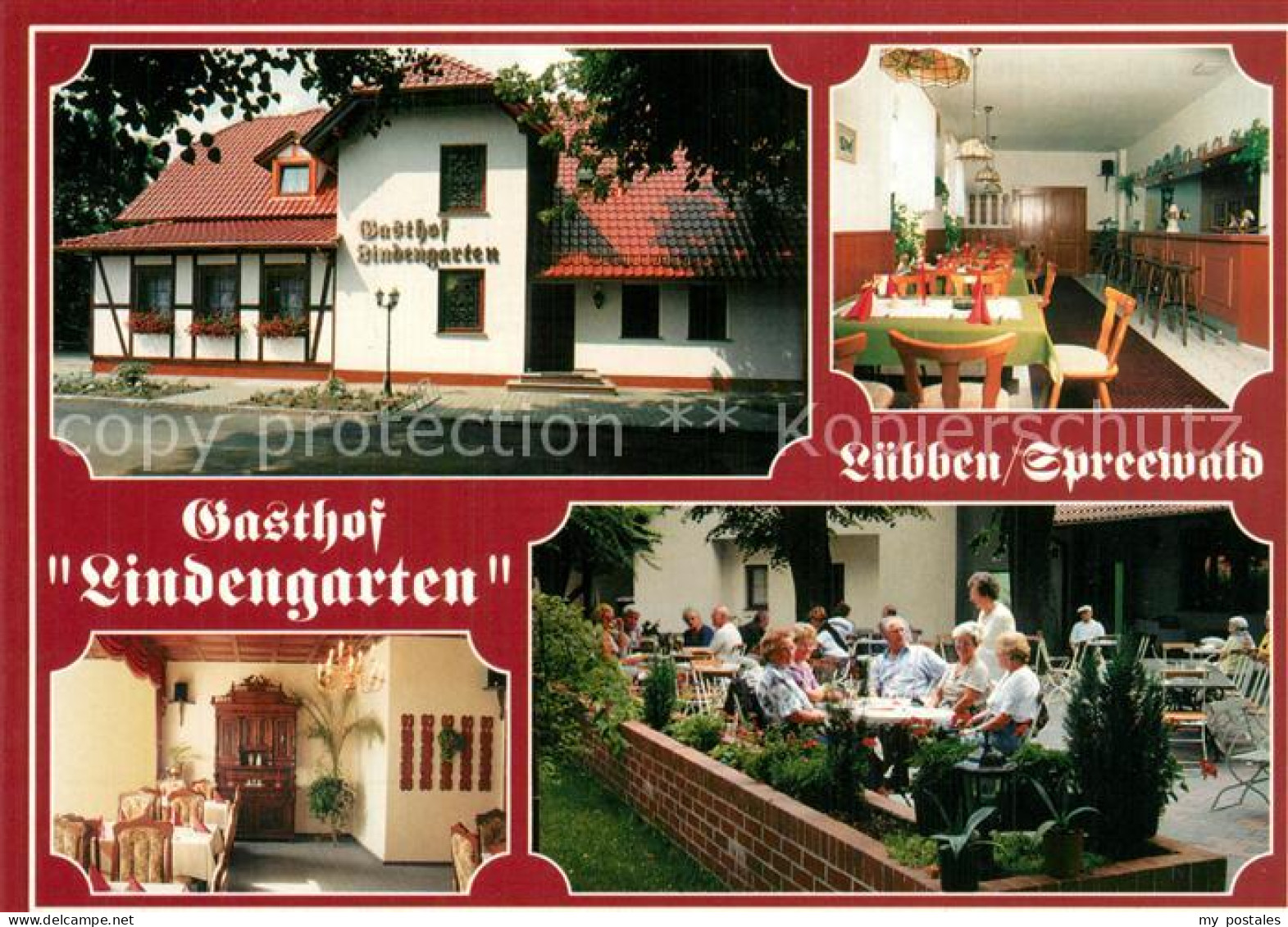 Luebben Spreewald Gasthof Lindengarten Gartenterrasse