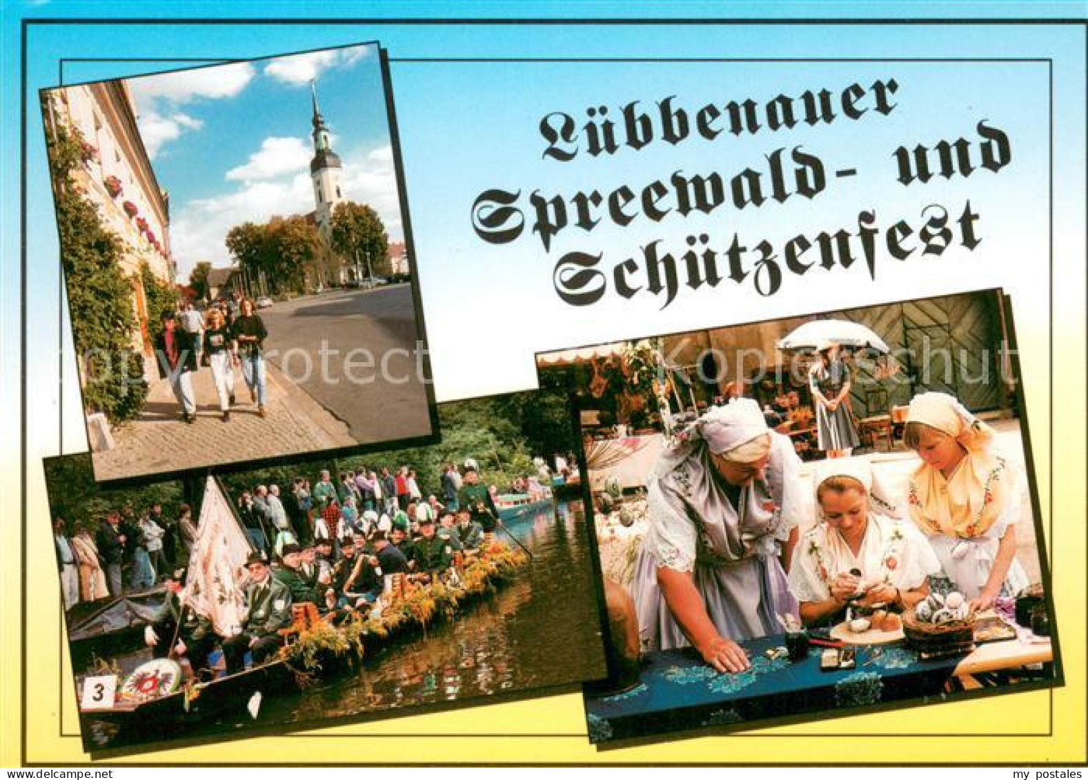 Luebbenau Spreewald Ortsmotiv Spreewald und Schuetzenfest