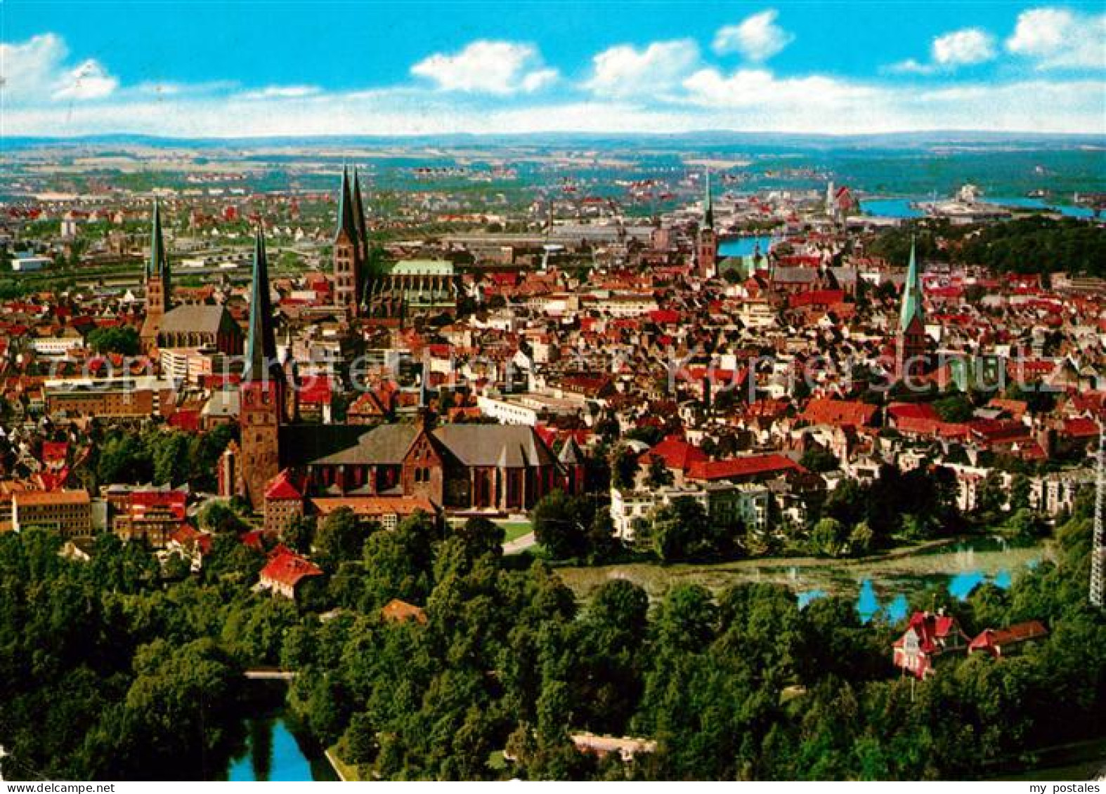 LueBECK  CITY Fliegeraufnahme