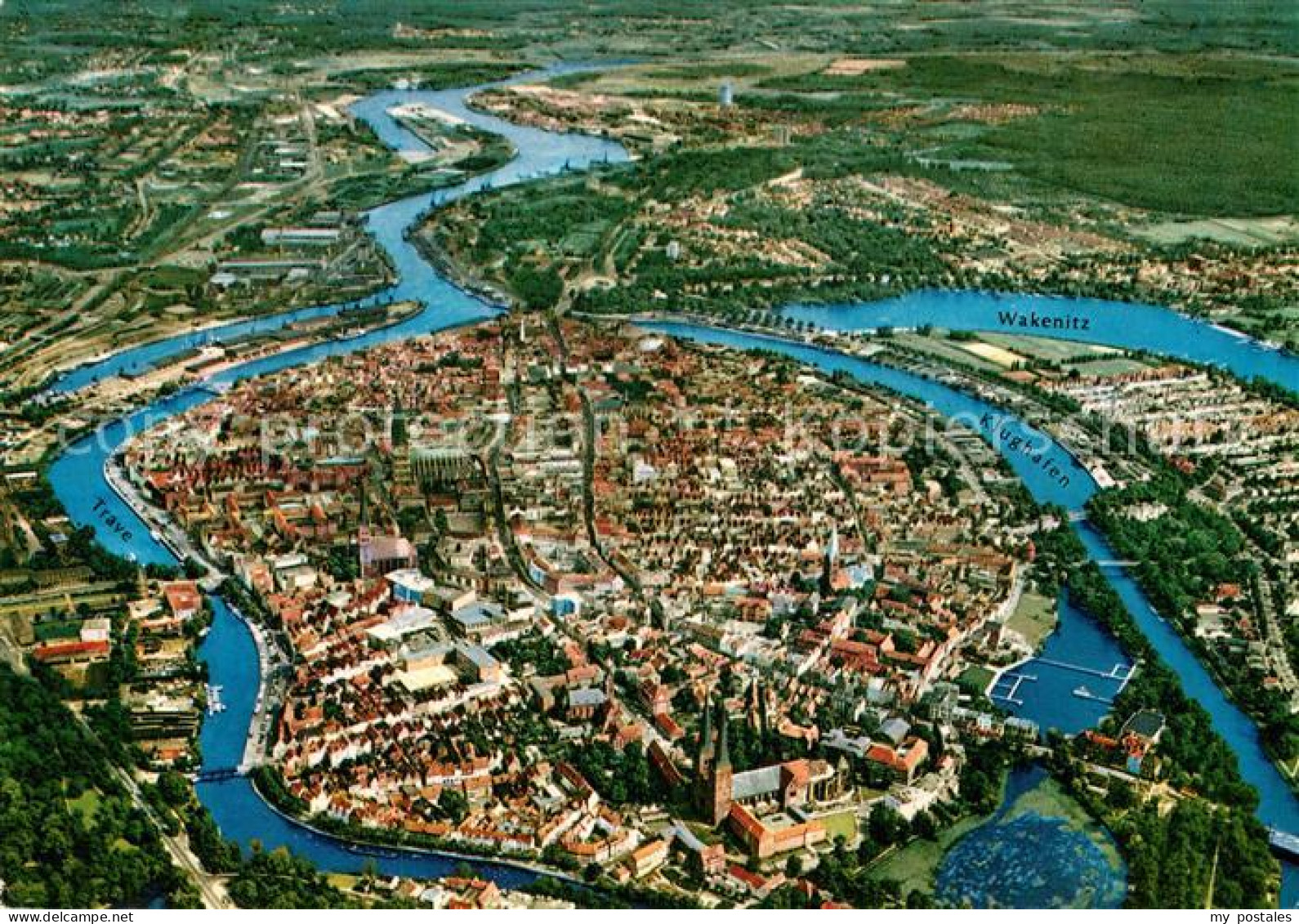 LueBECK  CITY Fliegeraufnahme