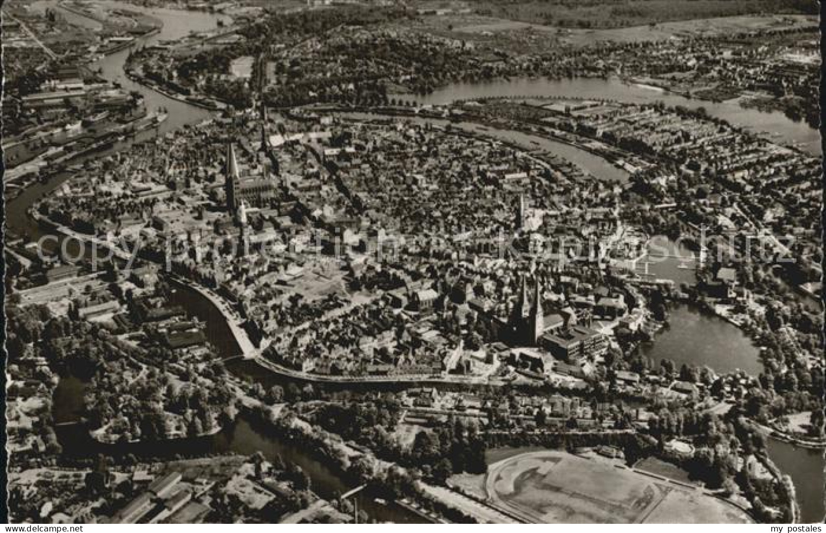 LueBECK  CITY Fliegeraufnahme
