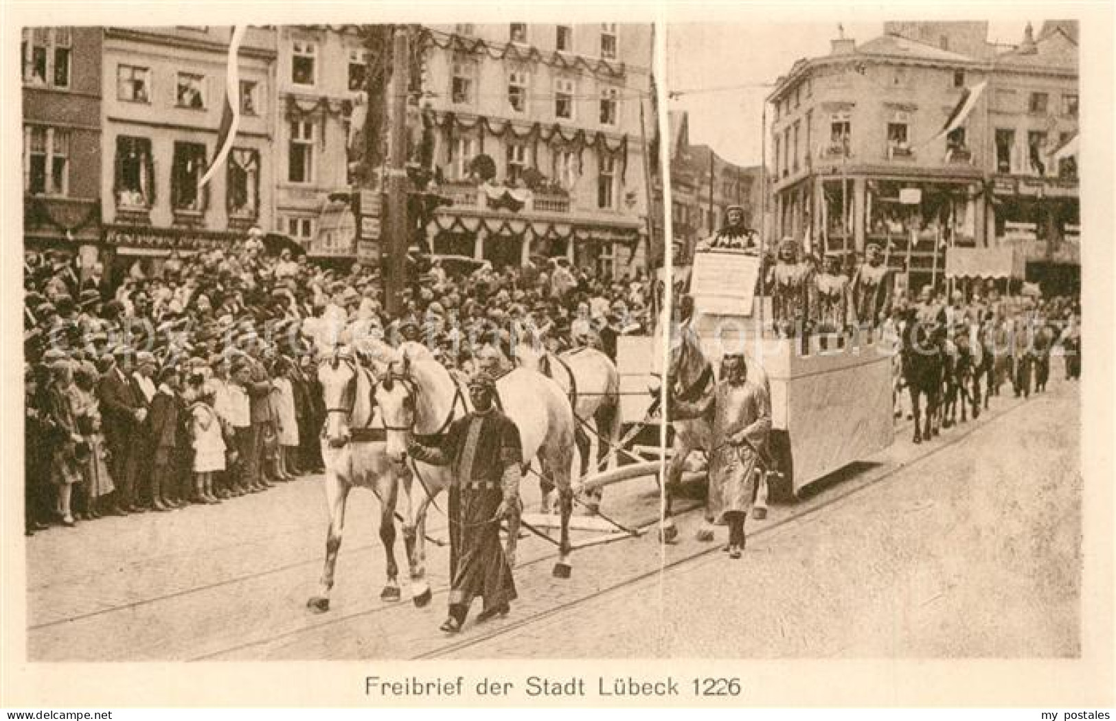 LueBECK  CITY Historischer Festzug Freibrief der Stadt Luebeck 1226