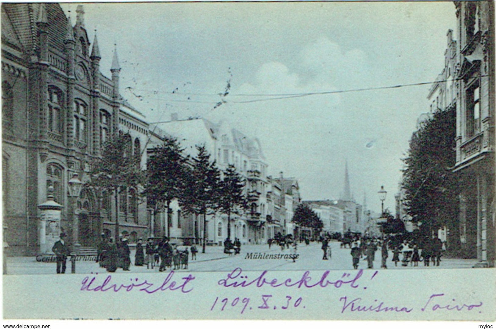 Luebeck/Lübeck. Mühlenstrasse.