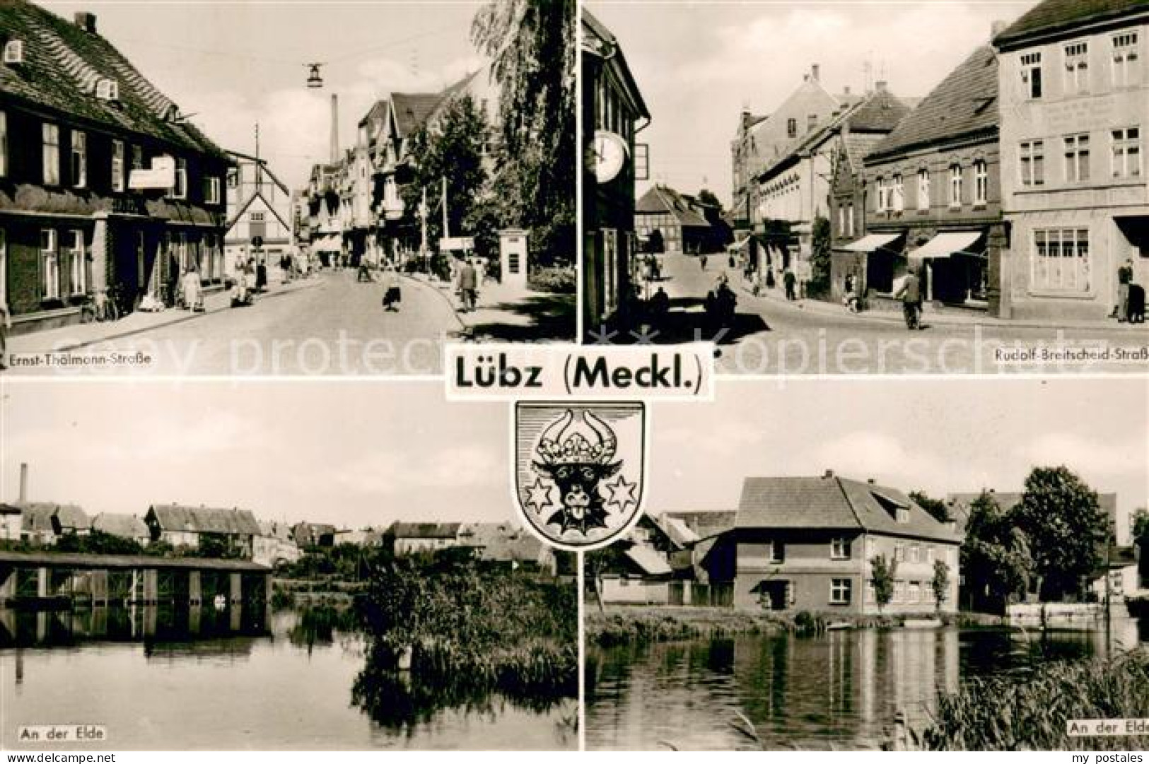 Luebz Ernst Thaelmann Strasse Rudolf Breitscheid Strasse Partie an der Elde
