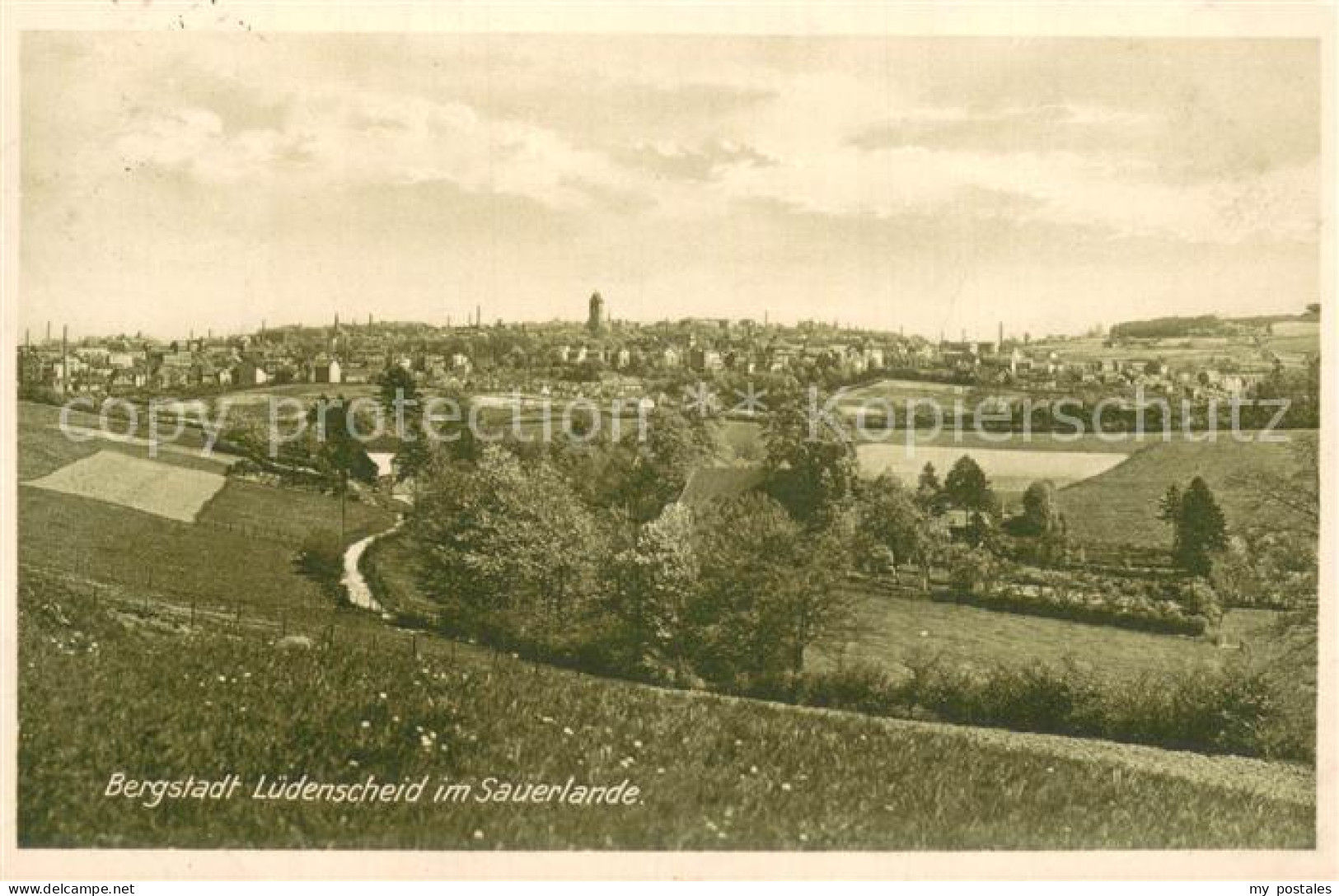 Luedenscheid Panorama Bergstadt