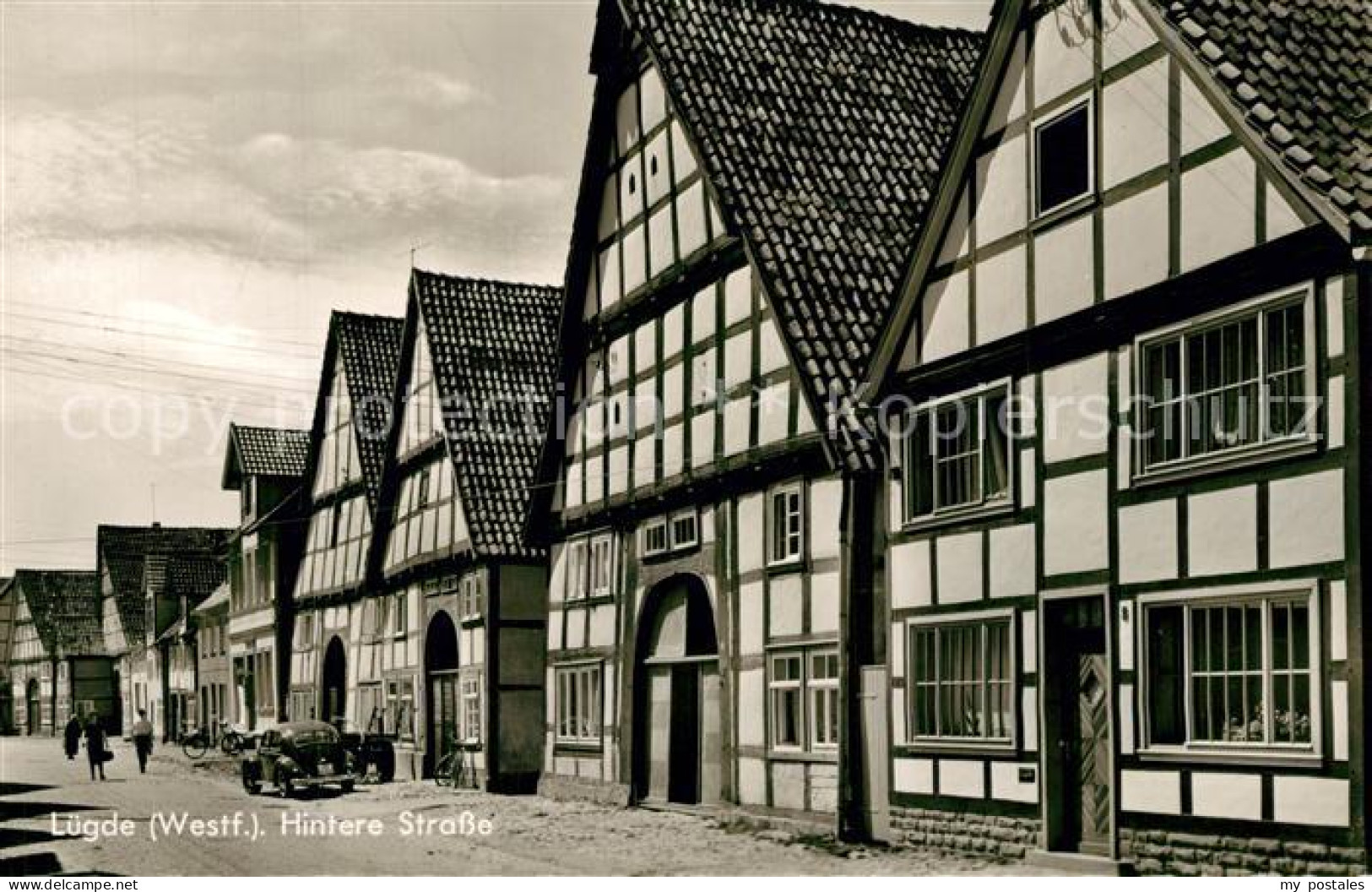 Luedge Westfalen Hintere Strasse Fachwerkhaeuser