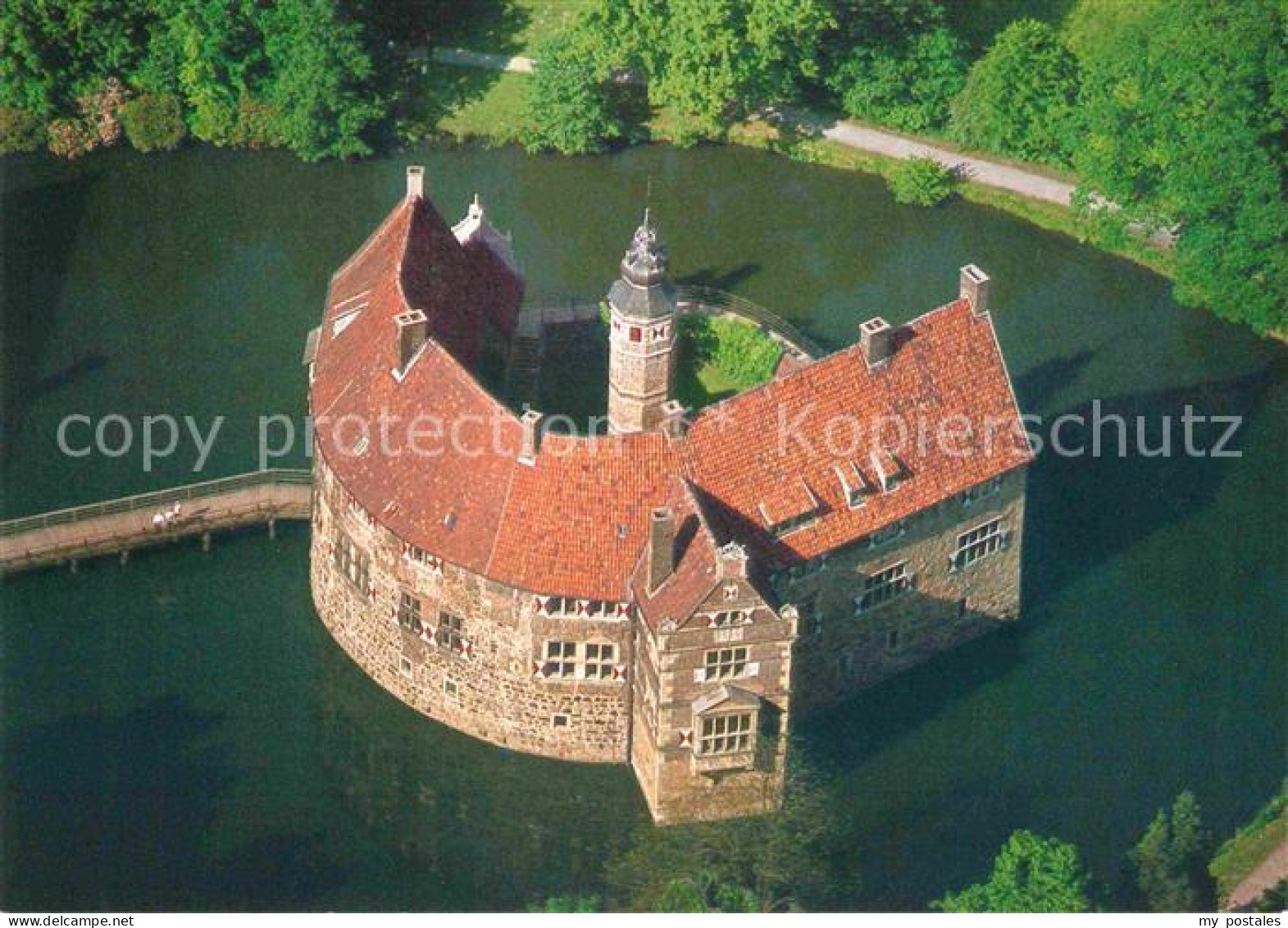Luedinghausen Fliegeraufnahme Burg Vischering